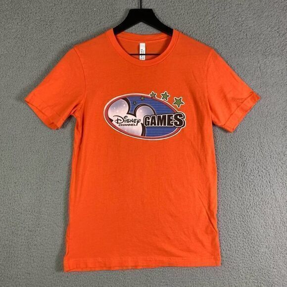 Disney Channel Games T-Shirt Adult Small Orange Graphic Tee Top Short Sleeve - Picture 5 of 9